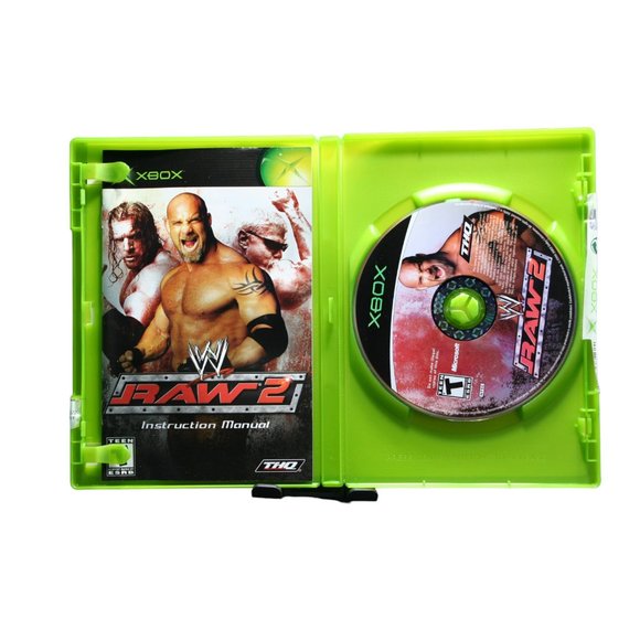 🎮WWE Raw 2  (Microsoft Xbox, 2003) CIB W/manual Tested🎮 - Picture 3 of 3
